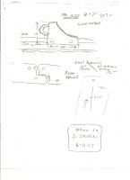 Sketch by Jim Jarecki of the wheel wedge and beam splice on the Car Ferry #2. 