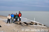 The survey crew on 3 January 2013 - John Bell, Robert Hughes, Hank Hughes, Jim Jarecki, and John Gerty